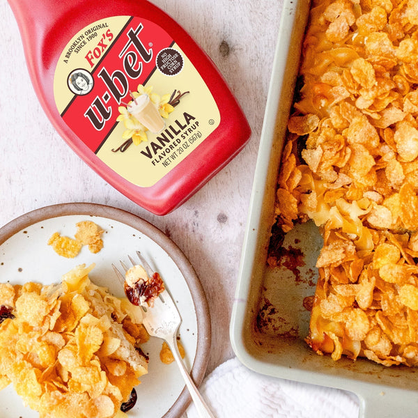 U-Bet Cherry Vanilla Noodle Kugel