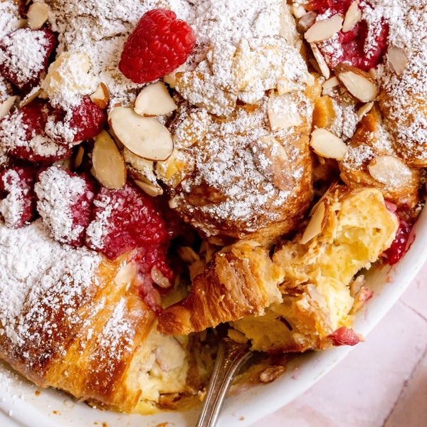 Almond Raspberry Vanilla U Bet Croissant Casserole