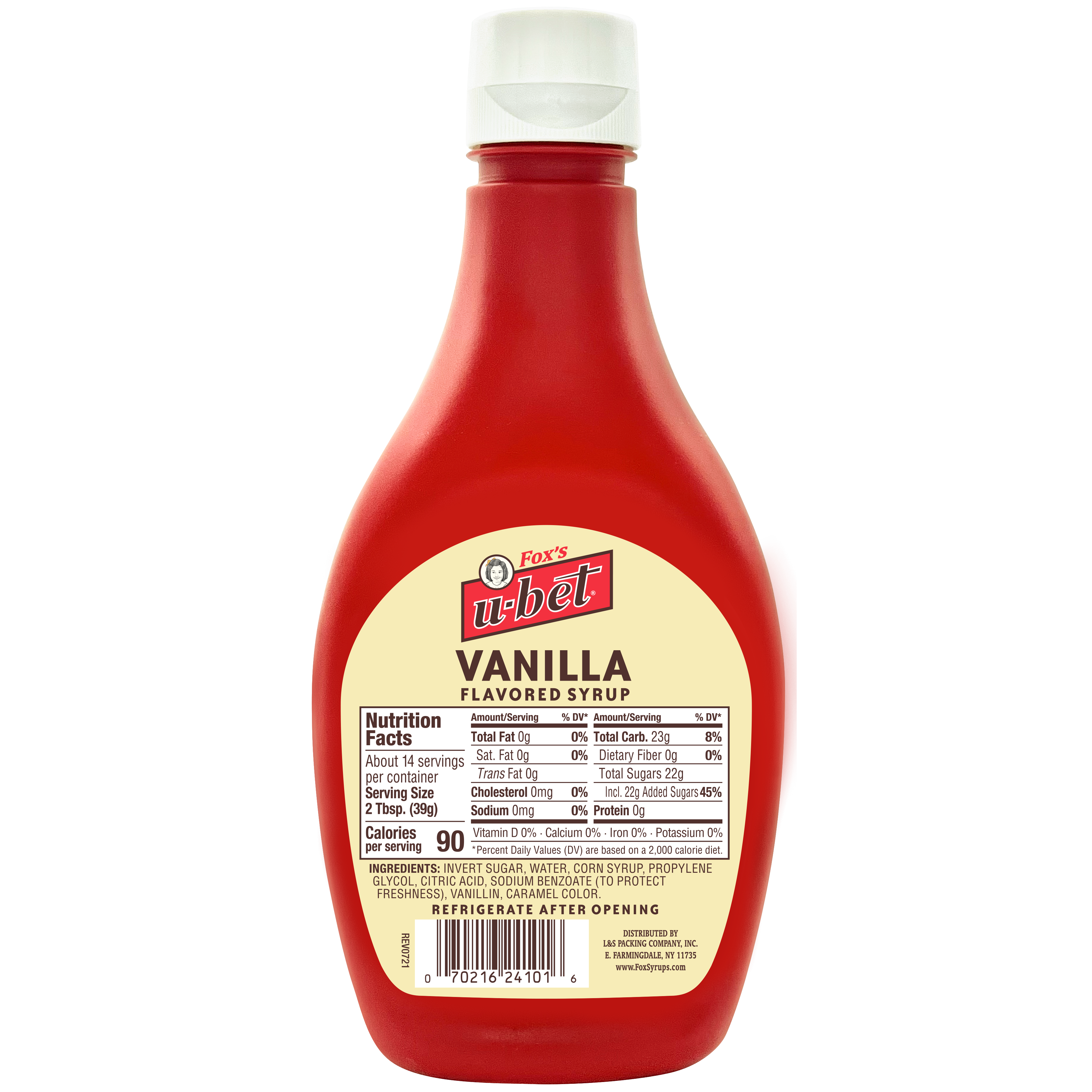 Vanilla Syrup, 20 oz