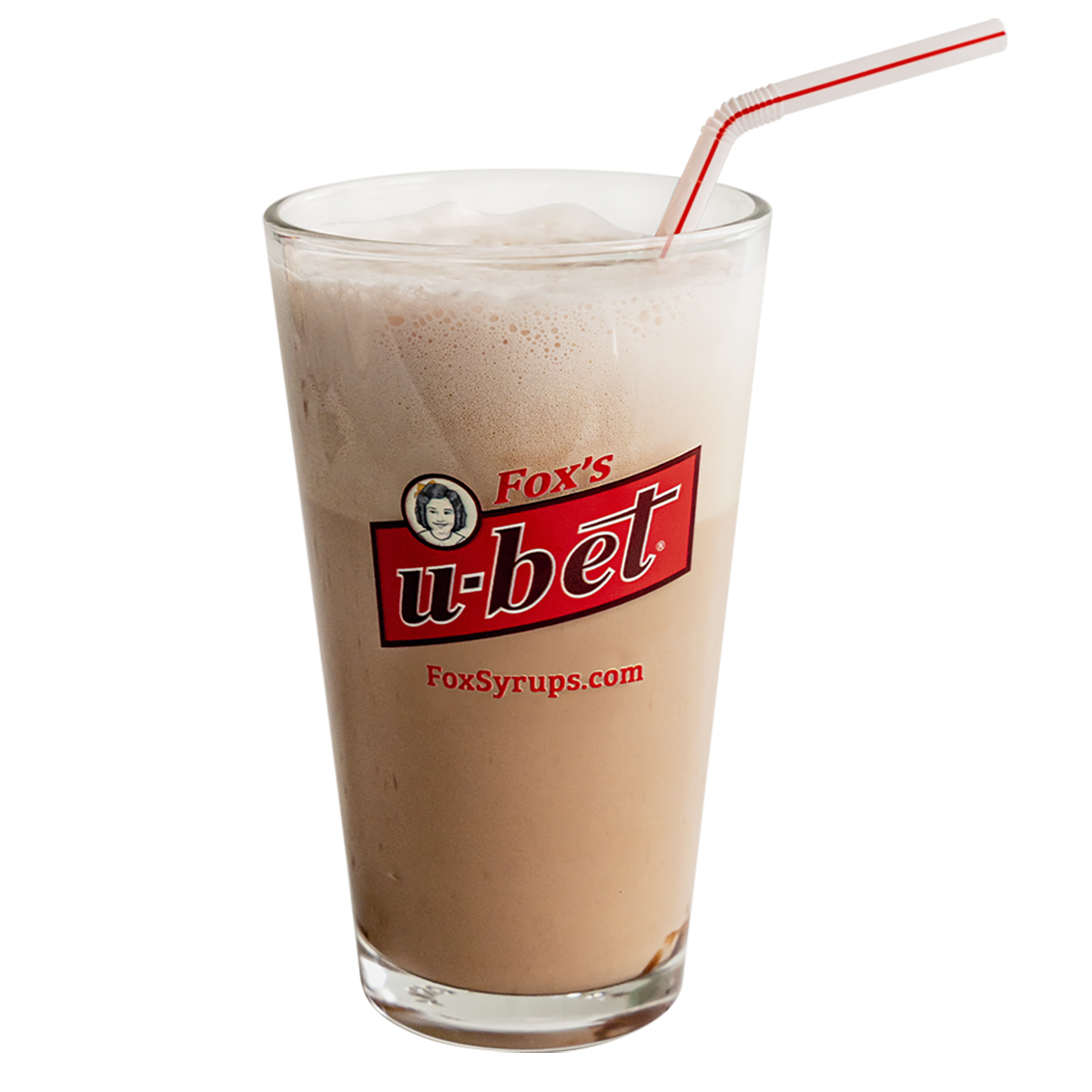 Fox's U-bet Signature 16oz Egg Cream Glass