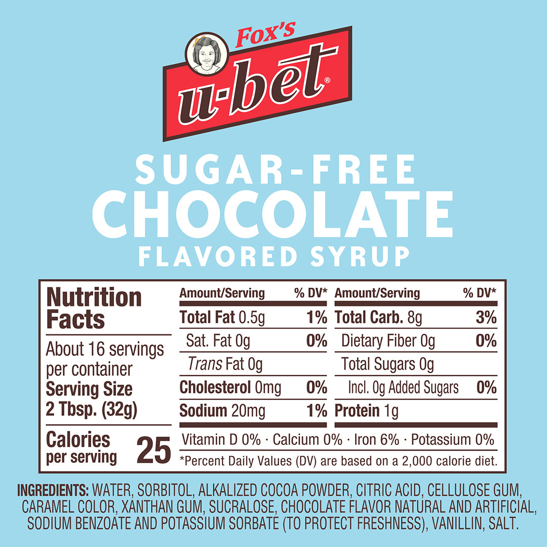 Sugar-Free Chocolate Syrup, 18 oz