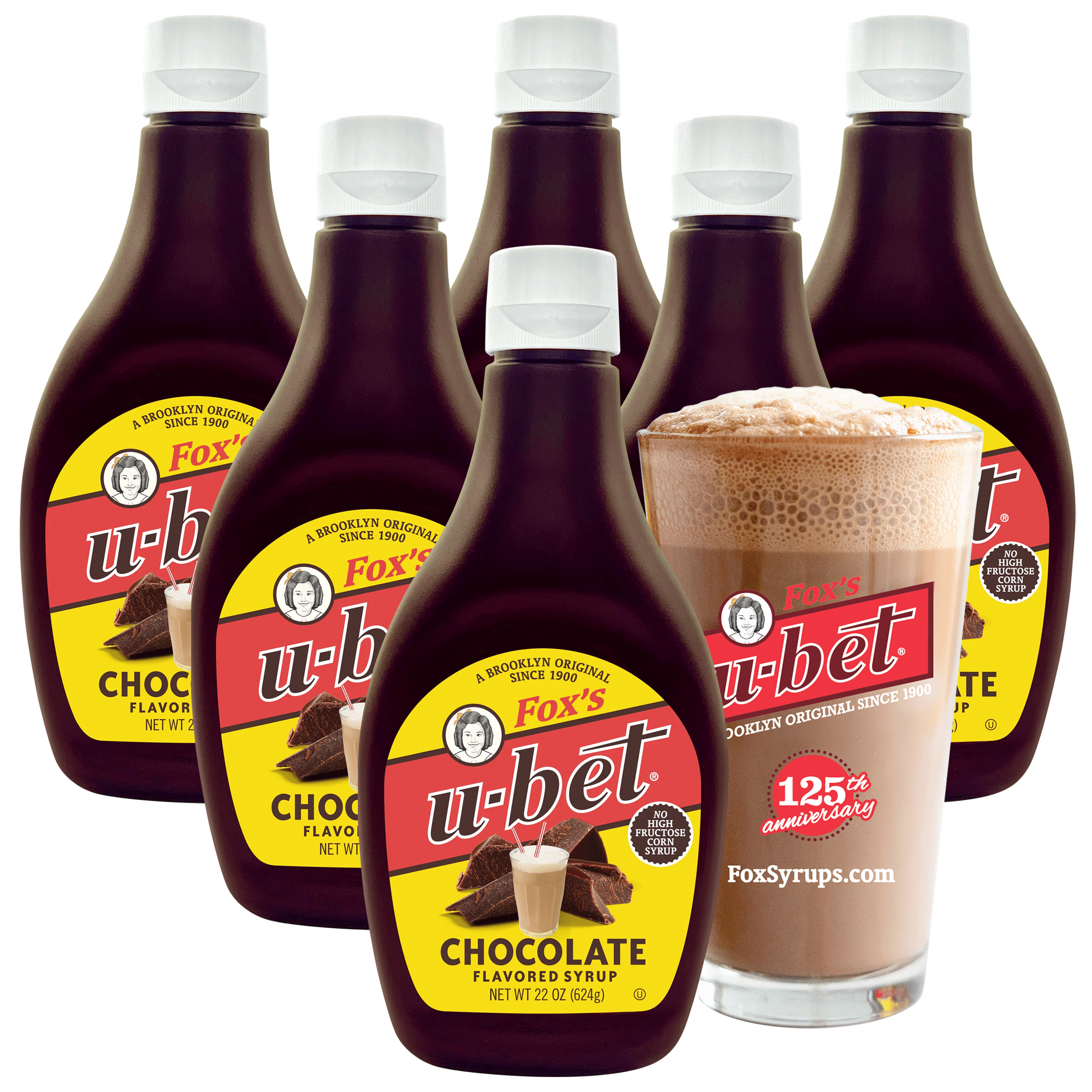 U-bet Bundle - Chocolate Syrup, 22 oz + 1 Fox's U-bet Signature Glass