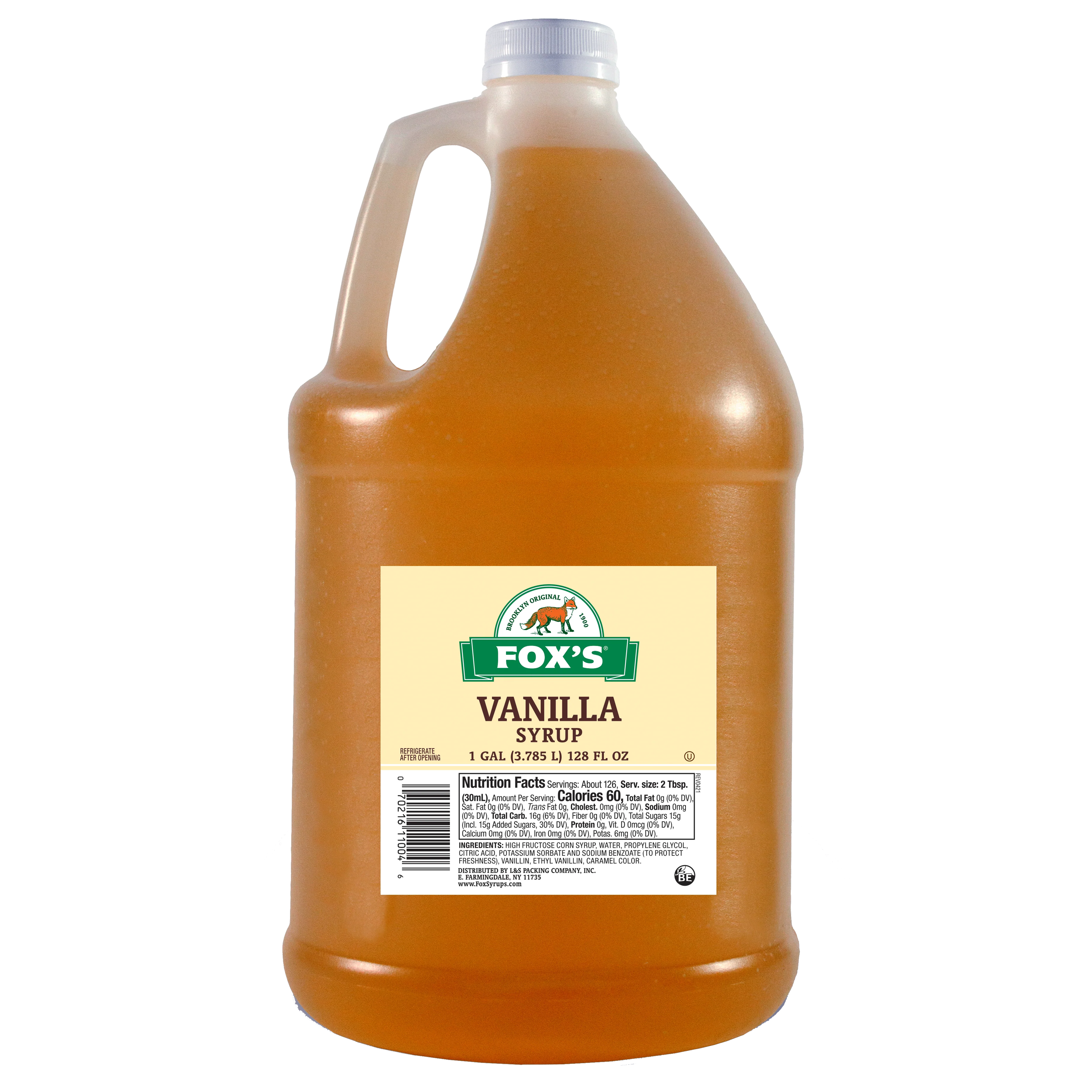 Vanilla Syrup, Gallon